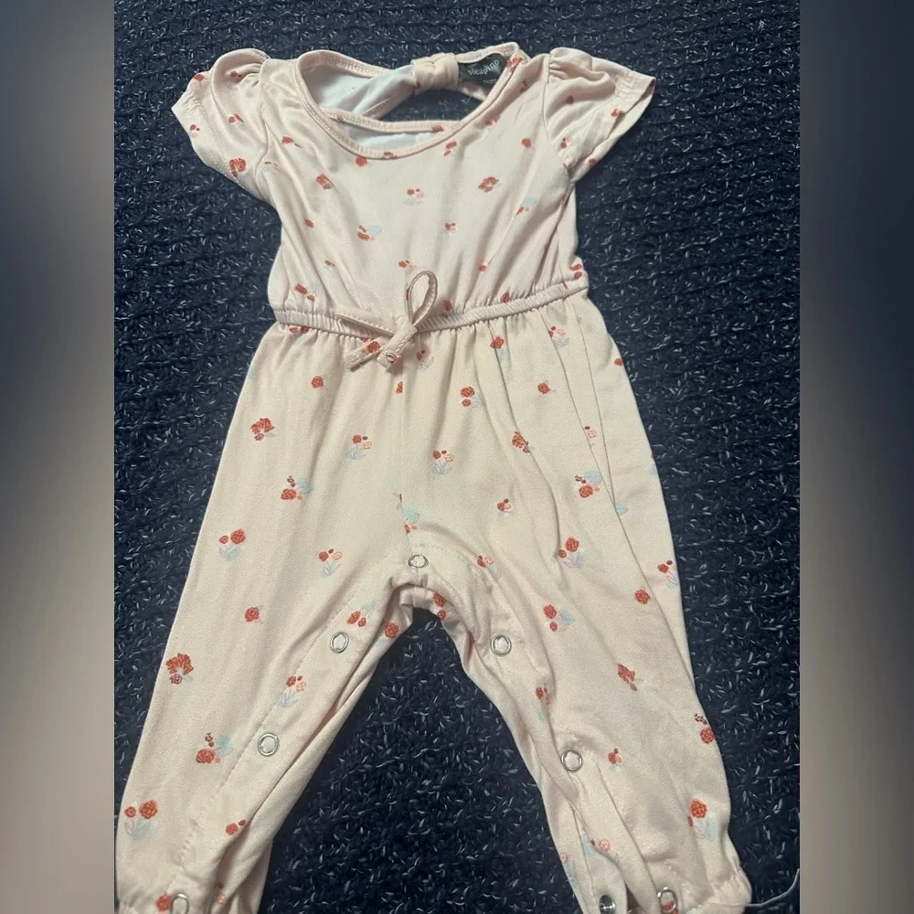 🍓 Baby Girl Summer Romper Bundle 6-12M Old Navy H&M Strawberry 4pc *